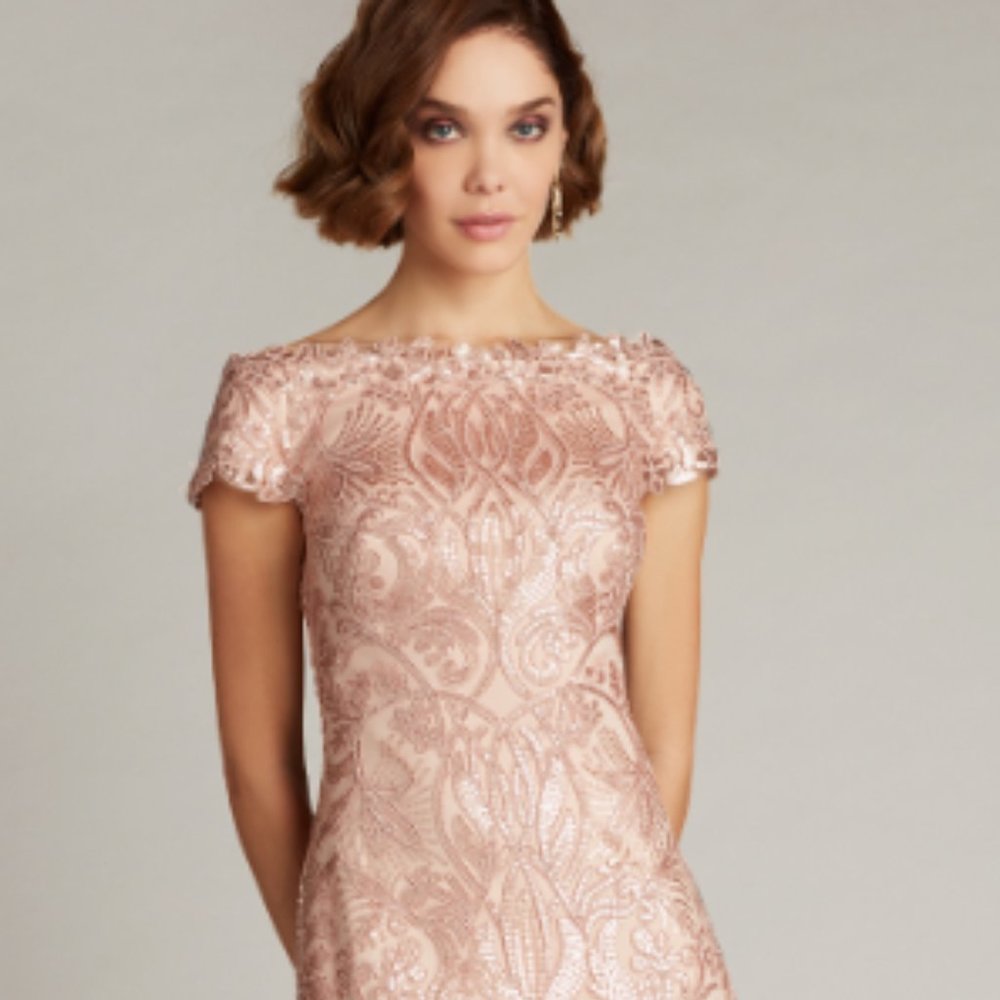 TADASHI SHOJI    Haya Sequin Embroidered Gown